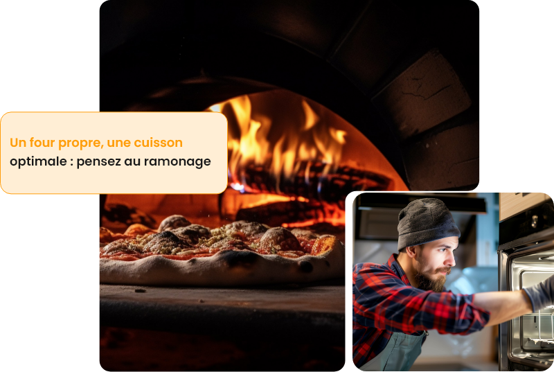 Ramonage de Fours à Pizza chez Flamme atlantique